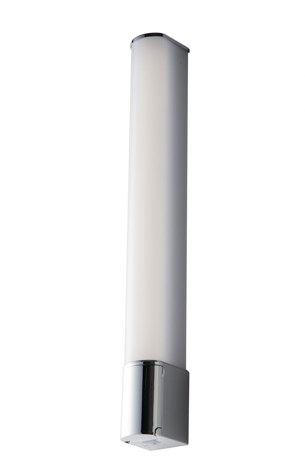 Applique da specchio led integrato con struttura cromata e diffusore in policarbonato con interruttore o presa 4000°k collezione BLASTER Applique da specchio led integrato con struttura cromata e diffusore in policarbonato con interruttore o presa 4000°k collezione BLASTER